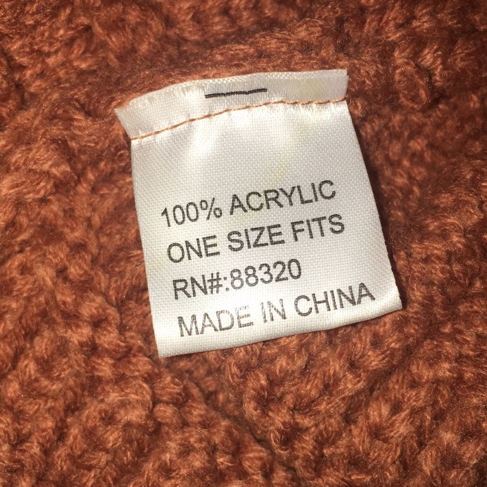 C.C Beanie in Rust Color - Picture 8 of 8